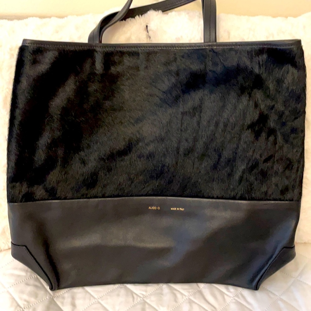 Alice.D fur/leather bag. New